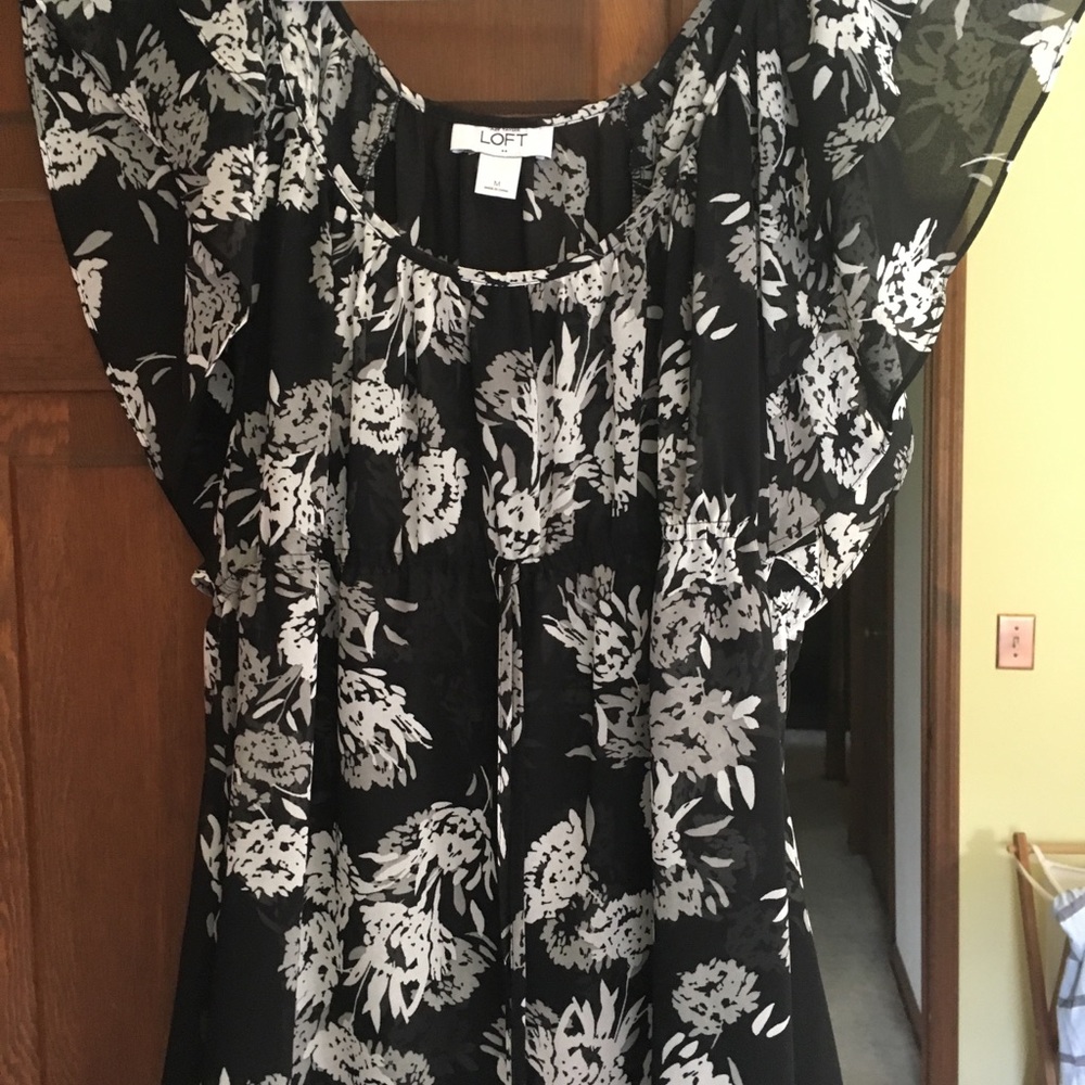 Loft sheer short sleeve-M